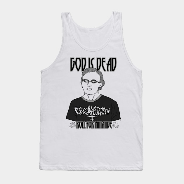 God is dead (roll for initiative) Tank Top by nocturnical